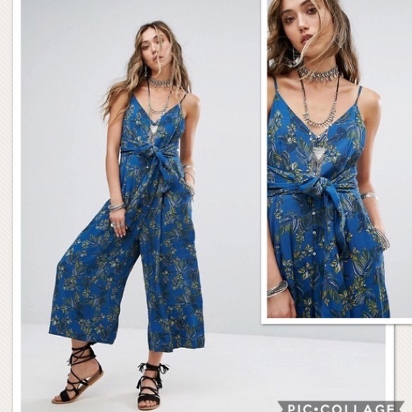 Free People Pants - NWT Free People Tropics Floral Jumpsuit